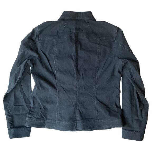 MULTIPLES Women’s Long Sleeve Denim Jacket size M, Blue, Embroidered Flowers - Picture 11 of 11